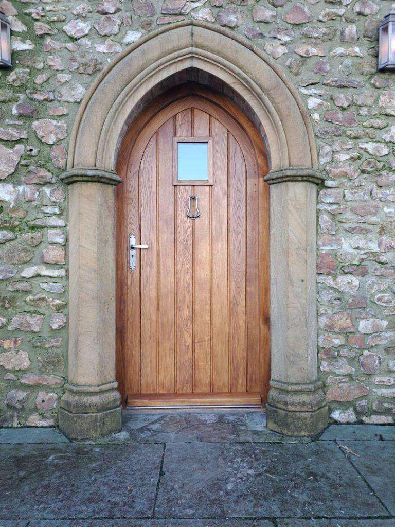 Bespoke timber door on heritage property